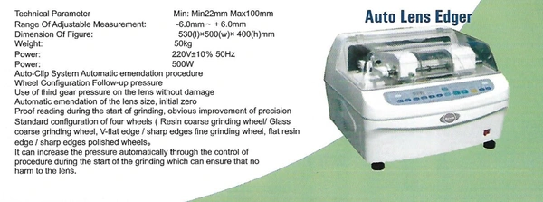 MESS Ophthalmology Auto Lens Edger